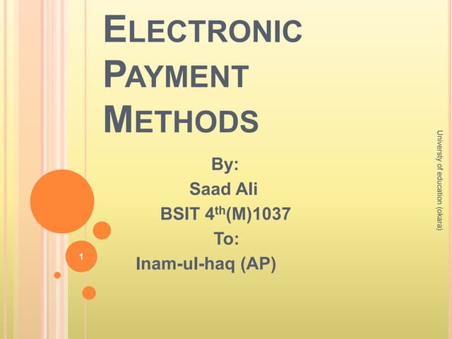 ePayment Methods