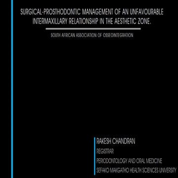 Implant case presentation