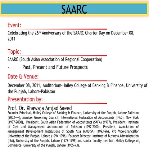 South asian association of regional cooperation