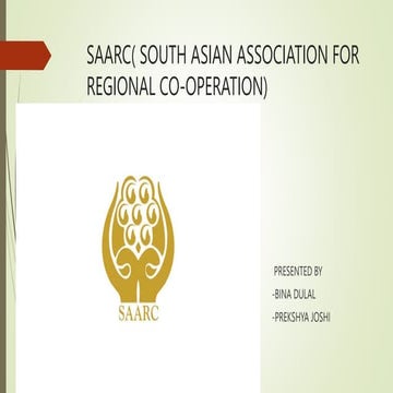 SAARC( SOUTH ASIAN ASSOCIATION FOR REGIONAL CO-OPERATION.pptx