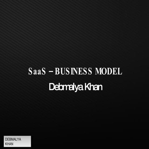Saas- Business Model