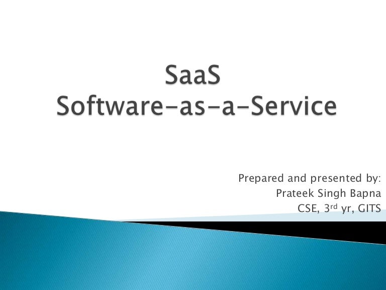Software as a Service