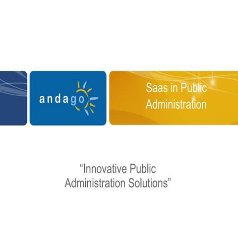 Saas For Public Administration
