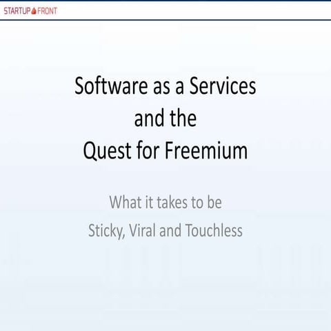 SaaS and the quest for freemium