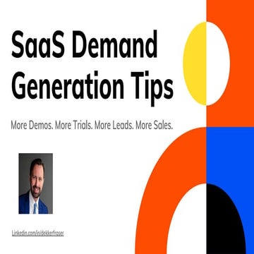 SaaS Demand Generation Marketing Tips