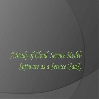 Software as a service Maturity Models.pptx