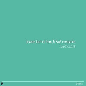 Lessons learned from 3k SaaS Companies - Patrick Campbell, CEO, Price Intelli...