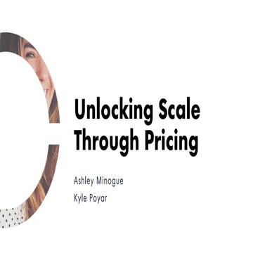 Unlocking Scale Through Pricing