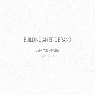 "Building an Epic Brand" at SaaStr Annual 2016