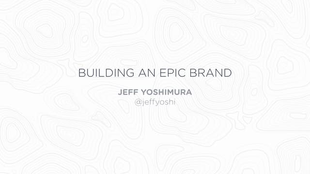 "Building an Epic Brand" at SaaStr Annual 2016