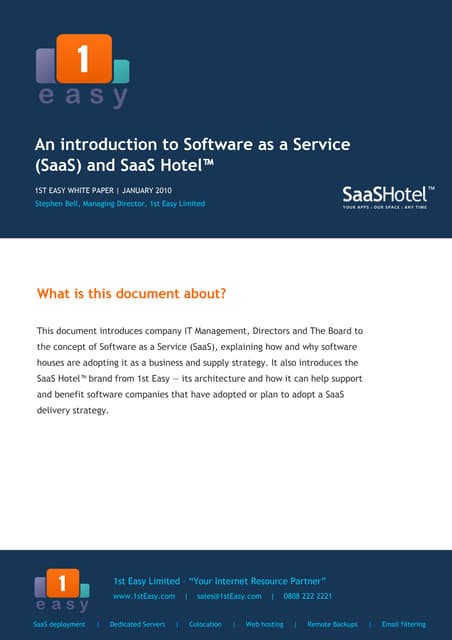 Midlands Data Center | Saas Whitepaper