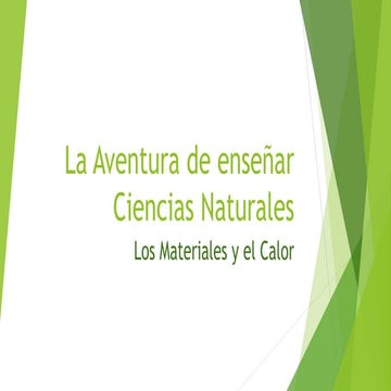 Saavedra - los materiales y el calor - 3grado