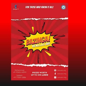 MELAS Quiz, Saavyas19 (prelims)