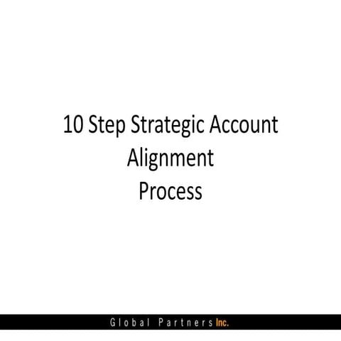 10-Step Strategic Account Alignment Process