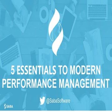 5 Essentials to Modern Performance Management