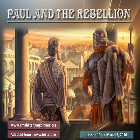 Sabbath school lesson 10, 1st quarter of 2016