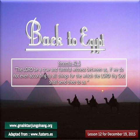 Sabbath school lesson 12, 4th quarter of 2015