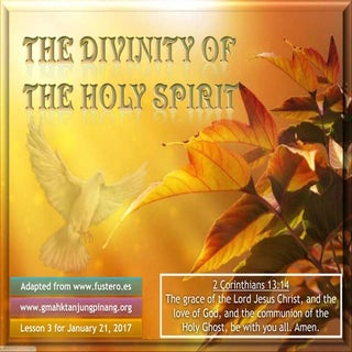 Sabbath school lesson 3, 1st quarte...