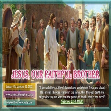 Sabbath school lesson 4, 1st quarter 2022