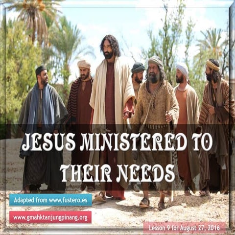 Sabbath school lesson 9, 3rd quarter of 2016