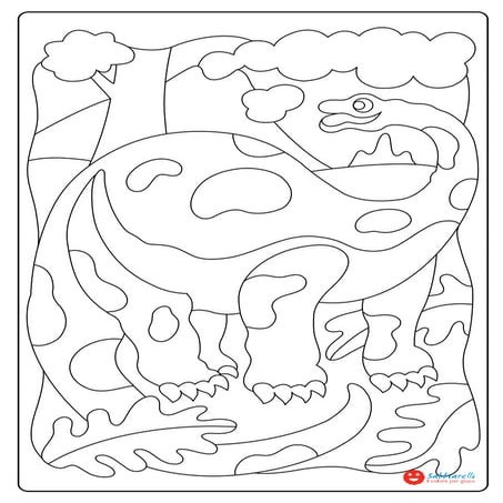 Il brontosauro - Disegni da colorare - Sabbiarelli | PDF