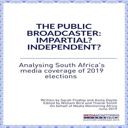 Media Monitoring Africa's Sabc final report 2019 | PDF