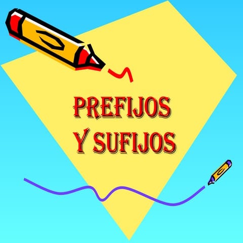 SABER DIFERENCIAR ENTRE SUFIJO Y PREFIJOS.ppt