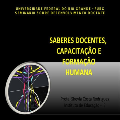 Saberes docentes,capacitação e formação humana