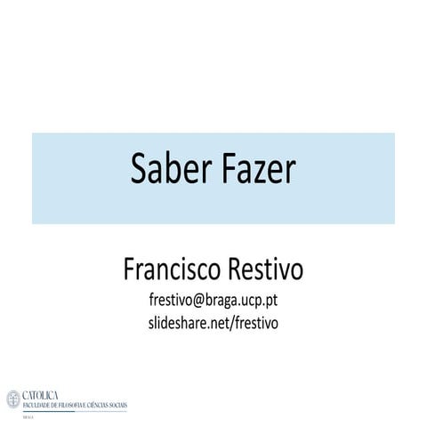 Saber Fazer