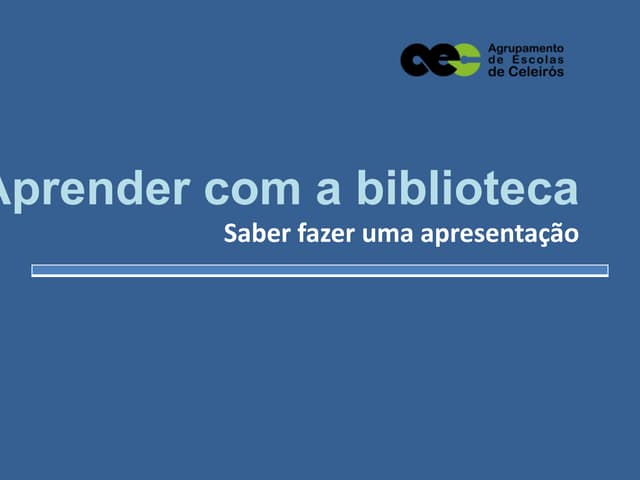 Saber fazer ppt