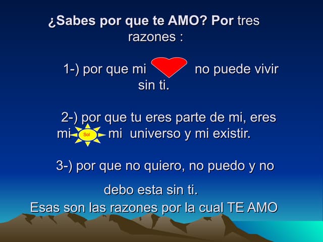 Te Amo Y No Lo Sabes