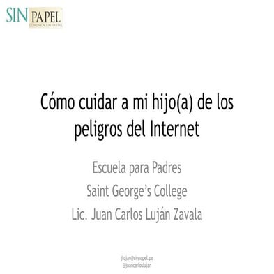 Cómo cuidar a mi hijo de los peligros en Internet