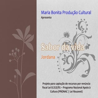 Sabor da Vida - Jordana