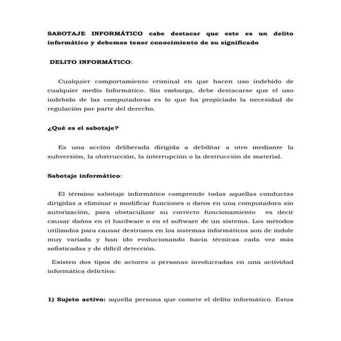 Sabotaje informatico