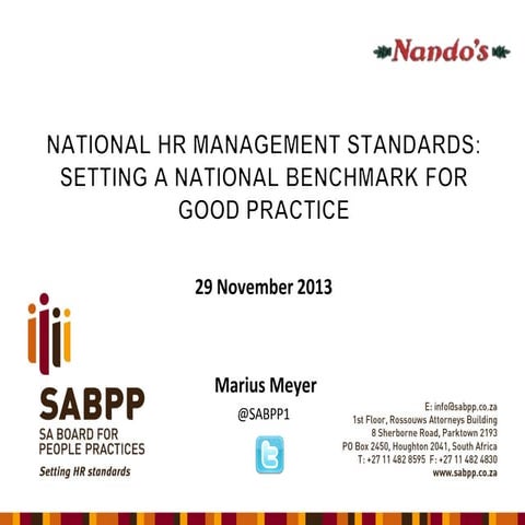SABPP - HR Standards - NANDO'S