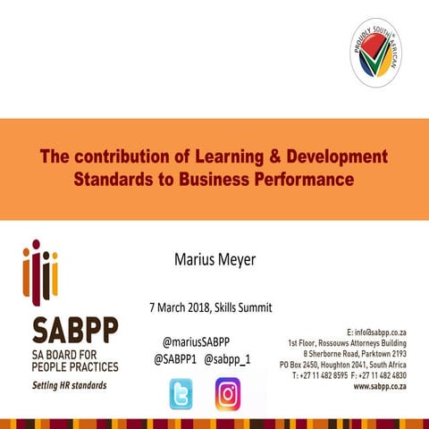 SABPP Skills Summit 7 March 2018