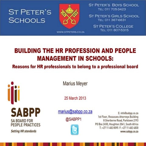 SABPP - St Peters 2013