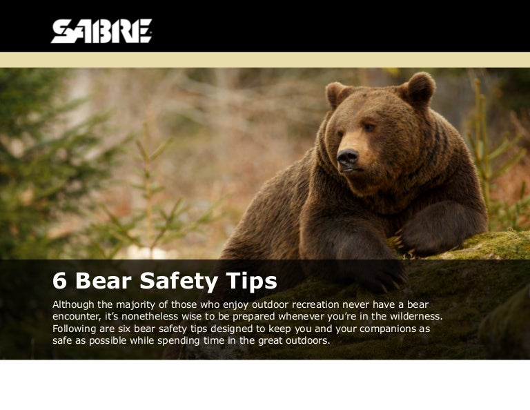 Bear Safety Tips