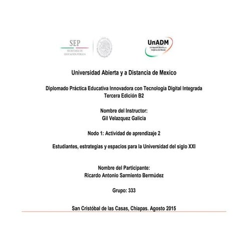 Práctica Educativa Innovadora con Tecnología Digital Integrada