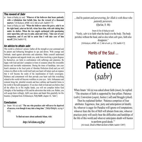 Sabr patience | PPT