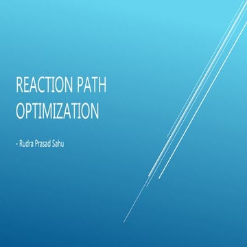 Reaction path optimization