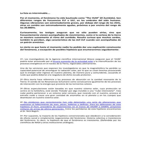 Saca tus propias conclusiones   the hum - hipotesis