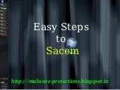 Uninstall Sacem: Guidelines to unin...