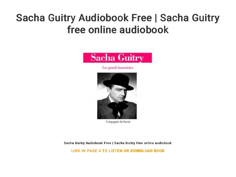 Get Sacha guitry mort Desktop Wallpaper