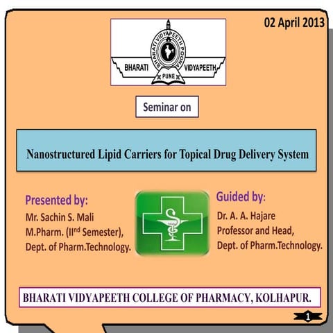 Nanostructured lipid carriers (NLC)