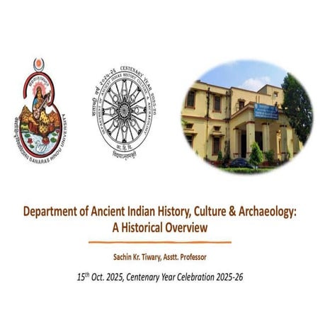 History of Department of AIHC and Archaeology_BHU
