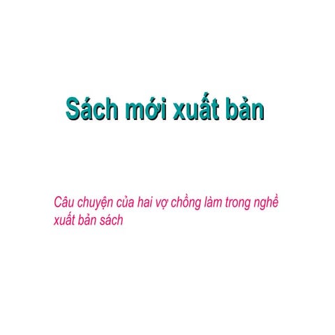 Sach moi xuat ban