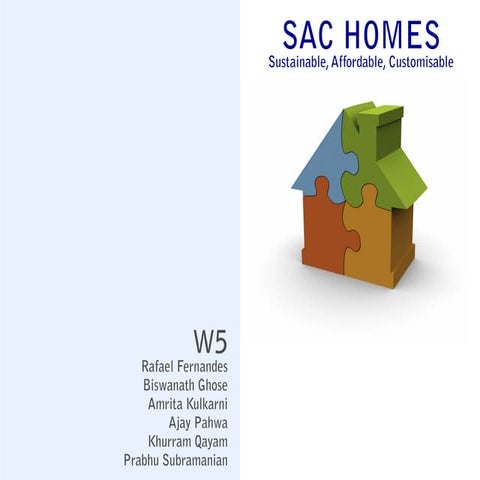 SAC Homes - Sustainable, Affordable, Customisable Homes - Prabhu