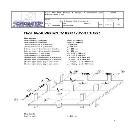 Sachpazis: Flat slab design to bs8110 part 1-1997