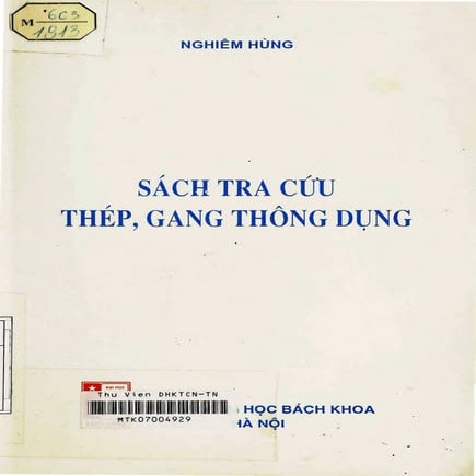 Sách tra cứu thép, gang thông dụng- Nghiêm Hùng
